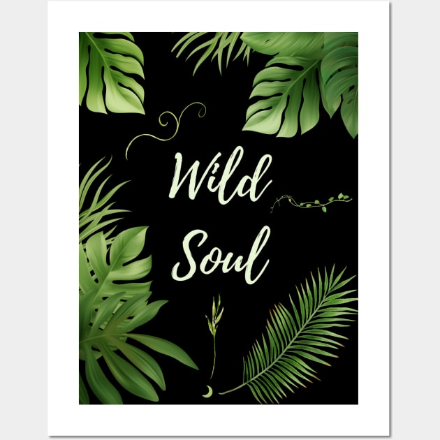 Wild Soul - Botanical Green Witchery Cottagecore Art Print by Free Spirits & Hippies Wall Art by Free Spirits & Hippies